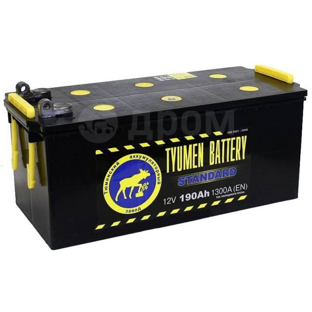 Аккумулятор Тюмень Tyumen Battery 6ст-190L 190 А/ч 1320А Болт, обратная ...