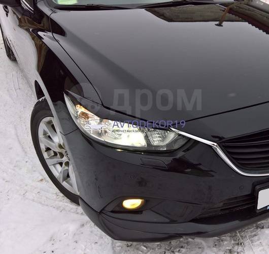 Купить Реснички накладки на фары Mazda 6 (Мазда 6) GJ 2012-2018г в ...