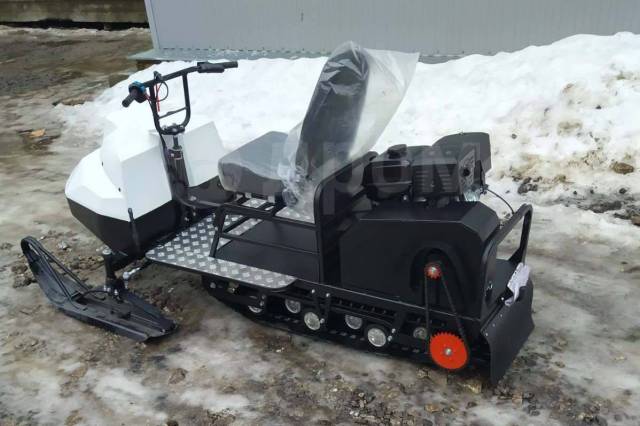 Миниснегоход Бурлак-М15 мотобуксировщик с лыжным модулем