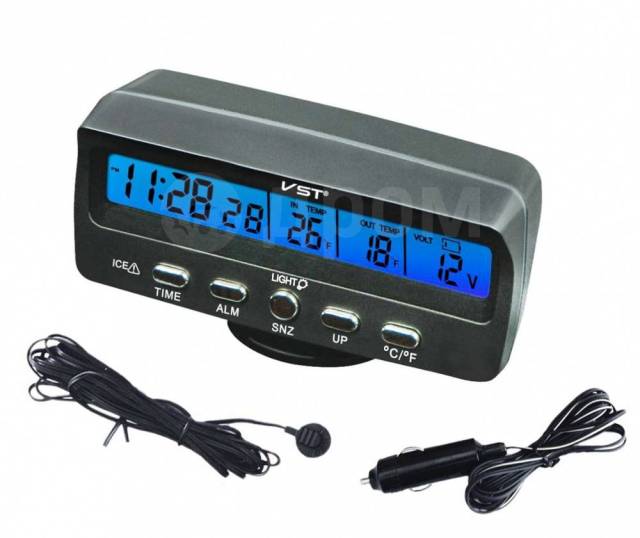 Купить Часы, термометр и вольтметр VST-7045V в Хабаровске по цене: 950 ...