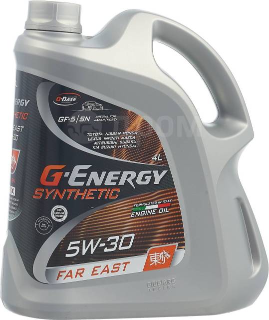 Моторное масло G-Energy Far East 5w30 4л, синтетическое, 4,00 л. SN .