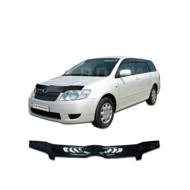 Мухобойка на капот тойота. Дефлектор капота Toyota Fielder 140. Дефлектор капота Филдер 121. Toyota Corolla 2006 универсал мухобойка. Дефлектор капота Тойота Королла Филдер 2013 2017г.