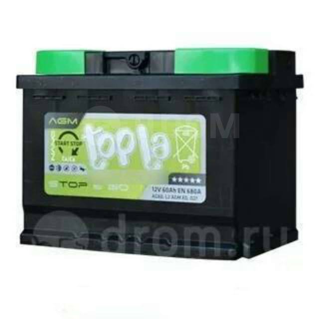 Аккумулятор Topla AGM 60Ач 680А(EN) STOP&GO Акция дата изг. 2022г ...