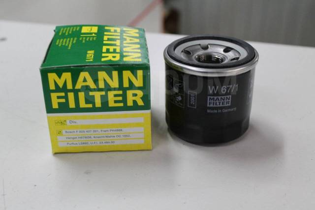 Купить Фильтр масляный MANN W67/1 в Улан-Удэ по цене: 1 000₽ — частное ...
