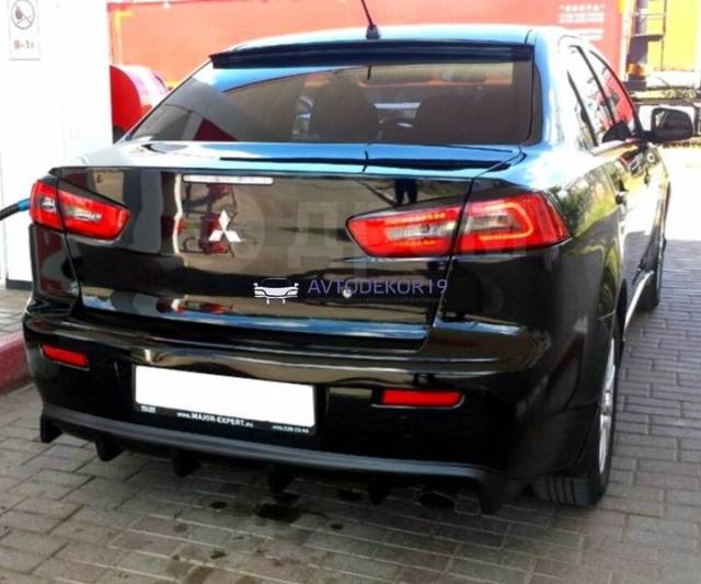 mitsubishi lancer 10 задний диффузор