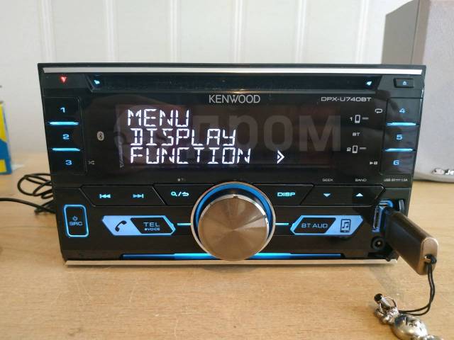 Kenwood DPX-U740BT USB, Bluetooth, AUX MP3 / CD, 2 DIN — 178x100 мм, б/у, в  наличии. Цена: 7 000₽ во Владивостоке