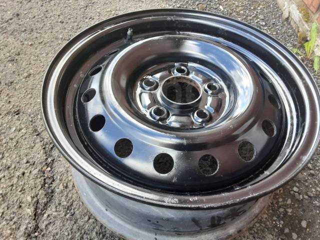 Диск R15 honda, 15", 4 шт, 5x114.3, штампованный, 64,1 мм. 1 шт, б/у, в ...