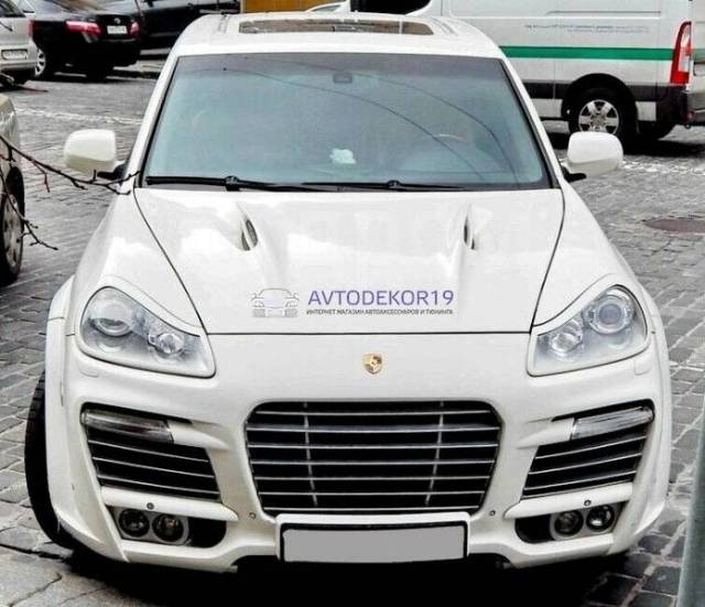 Реснички на фары для Porsche Cayenne 957 (2007-2009) | окантовка