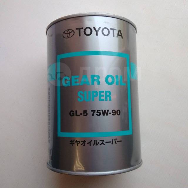 Toyota GEAR OIL Super GL-5 75W-90, синтетическое, 1,00 л. редукторное ...
