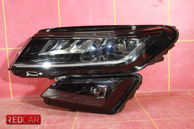 Как снять фары шкода кодиак Купить Фара передняя левая LED (17-) OEM 566941017C Skoda Kodiaq в Волжском по ц