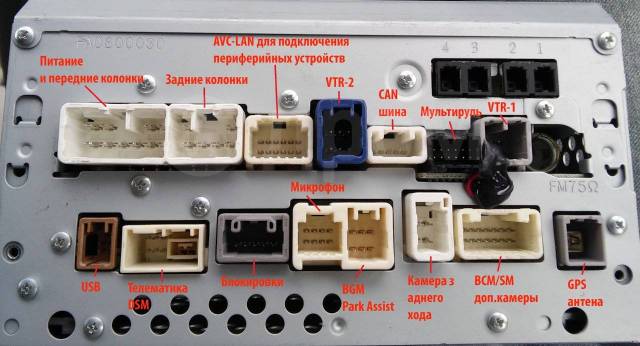 Распиновка штатной камеры