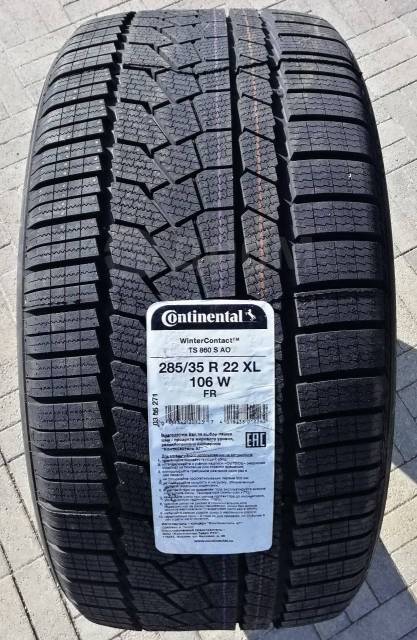 10 7 106 22. Continental WINTERCONTACT TS 860 S 285/35 r22 106w Омологация: Audi — ao. 285/35 R22 зима. Ao-285. Автомобильная шина Continental WINTERCONTACT ts860s 285/35 r22 106w зимняя.