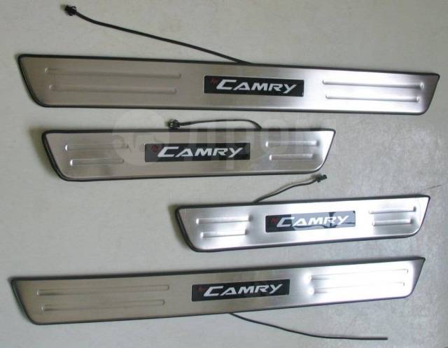 Купить Camry 40 / 50 / 55 LED накладки на пороги (порожки) в ...