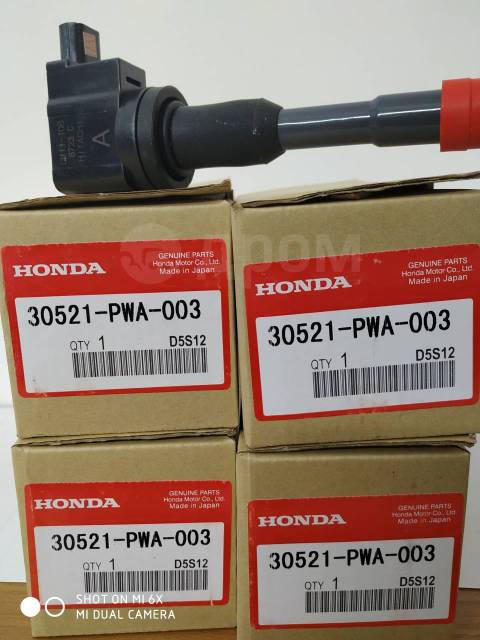 Купить Катушка зажигания Honda Fit 2005 [30521-PWA-003] GD1, L13A зад в ...