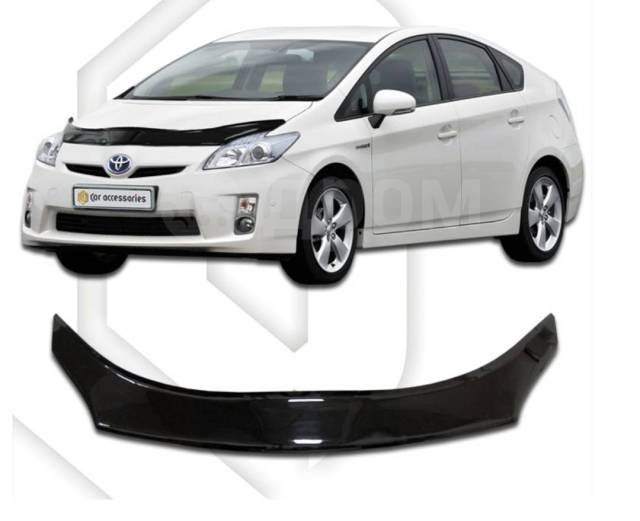 Купить Дефлектор капота BIG Toyota Prius 30 35 Приус с 2009-17г длинный ...