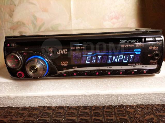 JVC KD DV4406 AUX MOS FET 24 FM 87 5 108 1 DIN 178x50 1 200