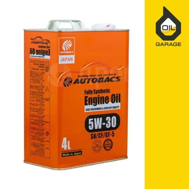 Моторное масло Autobacs 5W30 SP/CF/GF6A 4L. Замена бесплатно