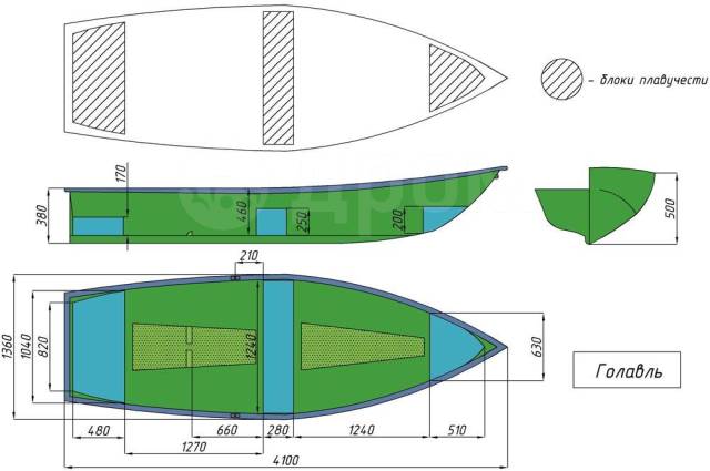 Гребная лодка мах 4 чертежи Стеклопластиковая лодка Wyatboat "Голавль", без двигателя, 2021 год, 4,10 м. пла
