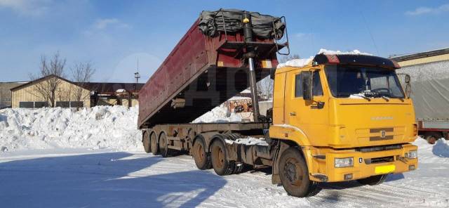 Камаз тягач с прицепом