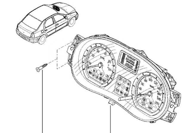 Схема щитка приборов рено трафик