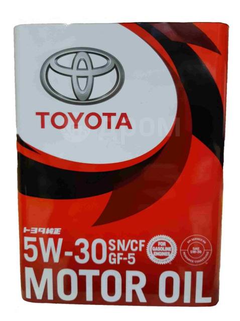 Масло моторное 5w 30 sn cf. Toyota 5w30 SN/CF gf-5 (4л). Toyota SN 5w-30. Моторное масло Toyota SN 5w-30 4 л. Toyota Motor Oil SN SF-5 5w30.