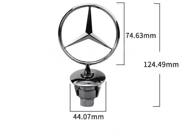 Как поменять значок мерседес на капоте w210