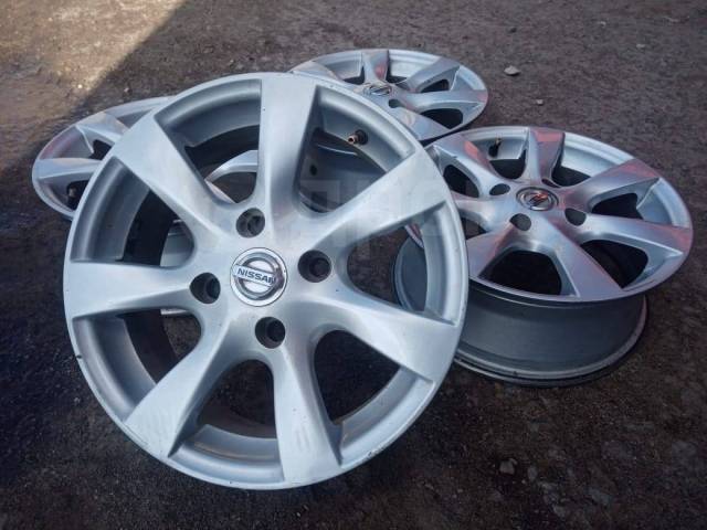 Диски R15 4*114,3 на Nissan, 15", 1 шт, 4x114.3, литой, 4 шт, б/у, в ...