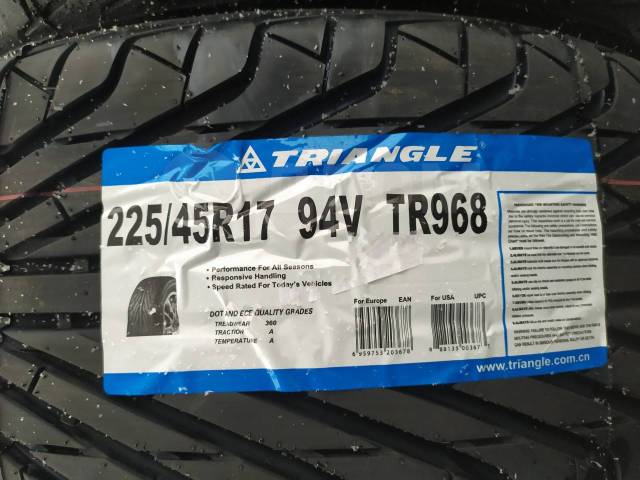 Triangle tr968 225 45 r17. Triangle tr968 225/45 r17 94v.