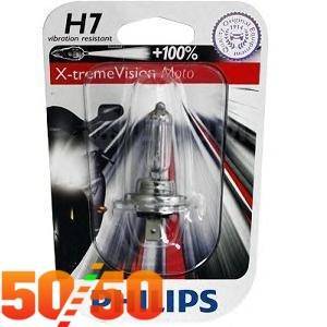  H7 12V 55W PX26d ( XxtremeVision Moto) 12972XVBW PHILIPS 