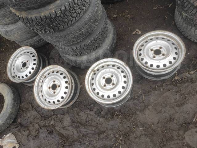 Диски р14, Nissan, 14", 1 шт, 4x100, штампованный, 60,1 мм. 4 шт, б/у ...