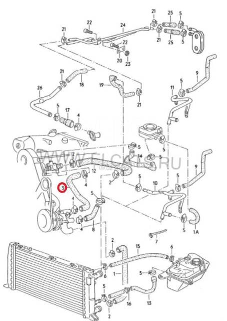 Ауди 80, 90, Купе (Б3). Система охлаждения. Audi 80 / 90 / Coupe (B3) / df7e1d