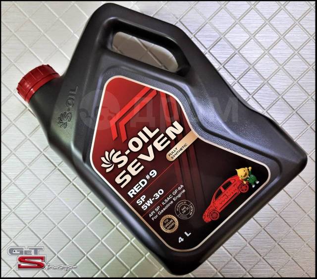  масло S-OIL 7 RED #9 SP 5W-30 4 литра, синтетическое, 4,00 л .