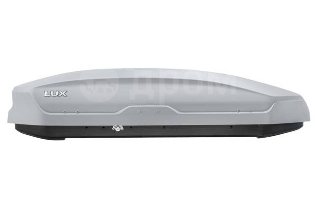 Бокс автомобильный на крышу Lux Tavr 175 - 450 литров серый матовый ...