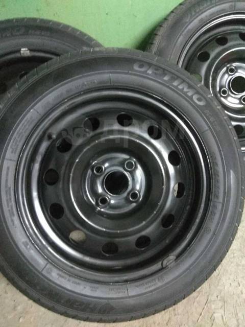 Продам шины летние в сборе на штампованных дисках на КИА РИО, 15", 1 шт ...