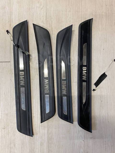 накладки на пороги bmw 5-series gran turismo 2010 f07, n55b30 - Главное фото