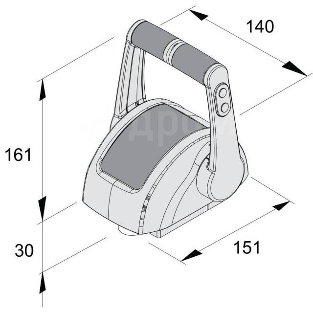      Vetus EC4H1 12/24  151 x 140 x 161  