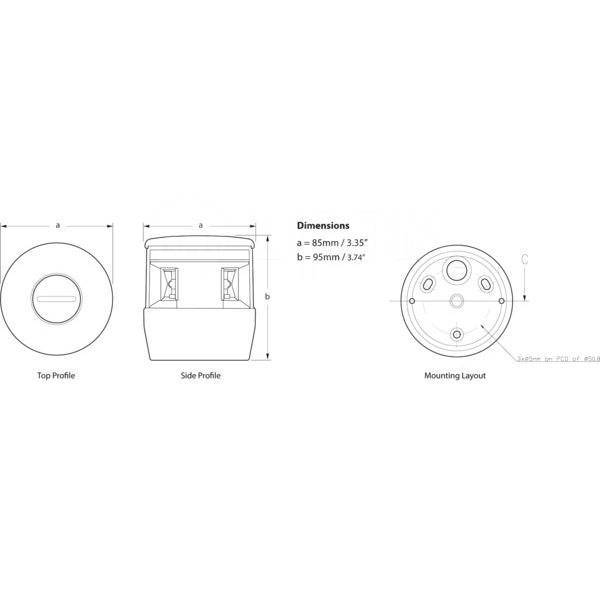   // Hella Marine NaviLED TRIO 2LT 980 650-001  12  