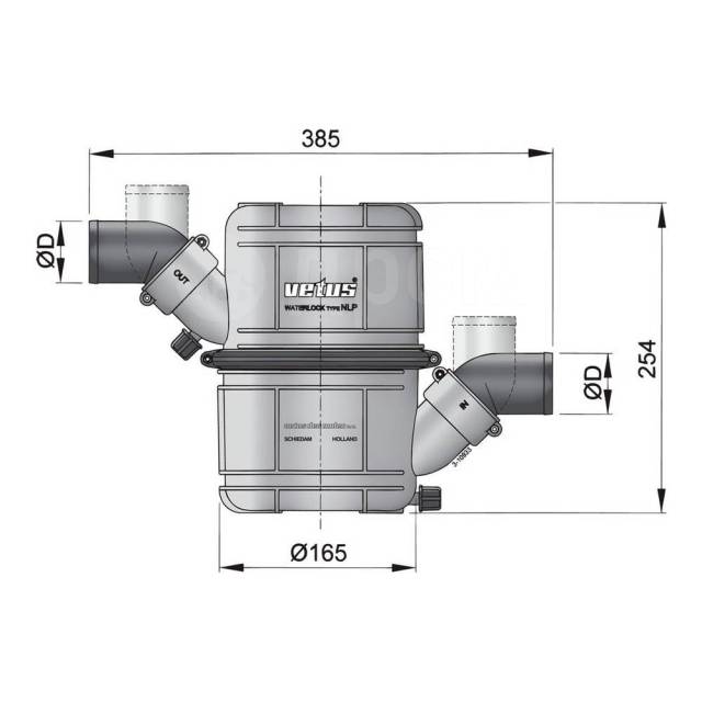    Vetus NLP45HD 385 x 254 x 165    45  