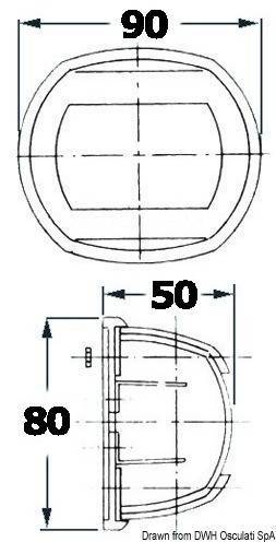   Sphera Design Classic 12  135 12  10  90 x 50 x 80        12 , Osculati 11.407.04 