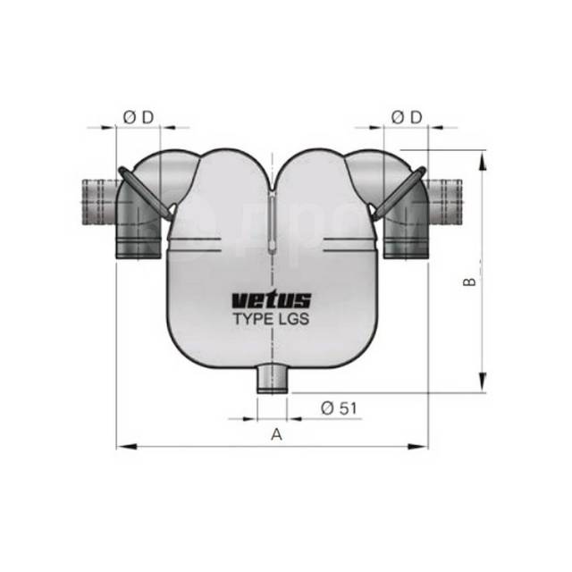    Vetus LGS9075 20 559170537 360   ?90   ?75 