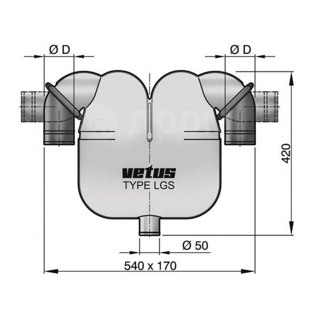    Vetus LGS7550 12 540170420 360   ?75   ?50 