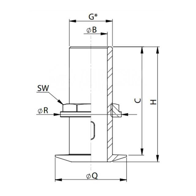         Vetus V-quipment QD05ME-NN 75  3/4" 