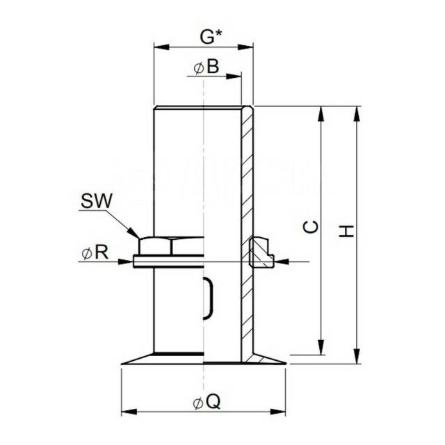     c   Vetus V-quipment QE05MG-NN 79  1 1/4" 