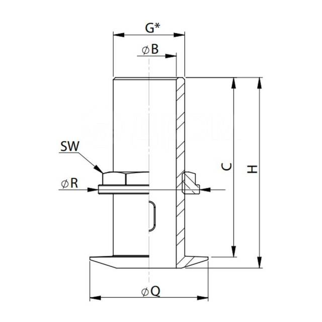    Vetus V-quipment DOORB1 77  1" 