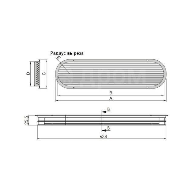   Vetus SSV100 73017225,5  710152 R76 4002    AISI 316   