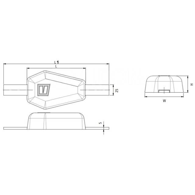   Vetus V-quipment WOA010Z 118 x 78 x 25   