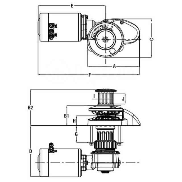     Vetus Maxwell RC8-8 P102558 12  1000  600   8   14 - 16    65  