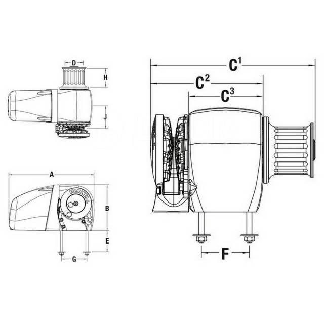      Vetus Maxwell HRC10-8 SCW P100250 138  1000  700   8   14 - 16  