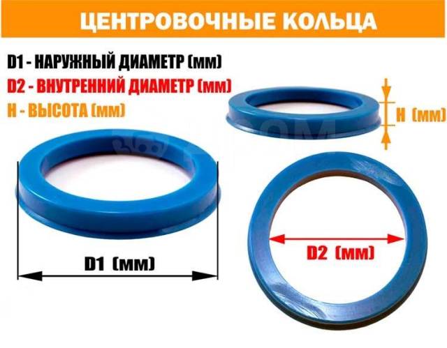 Кольцо центровочное комплект из 4шт в Иркутске