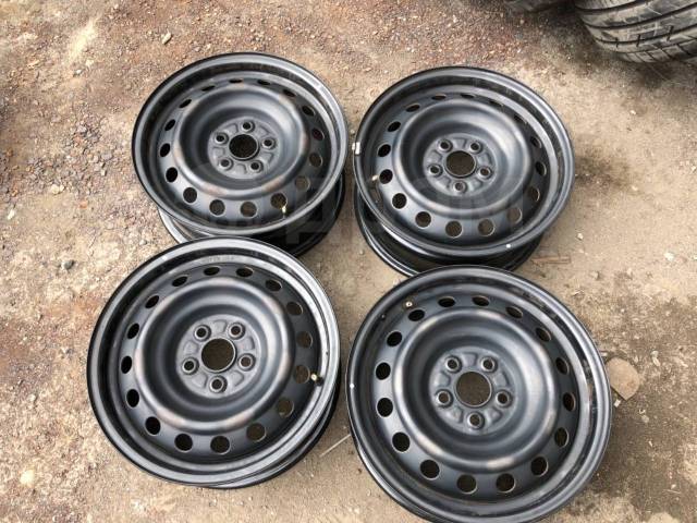 Железные диски Toyota, 15", 1 шт, 5x100, штампованный, 54,1 мм. 4 шт, б ...